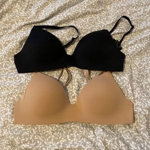 Victoria secret bras black and beige / nude